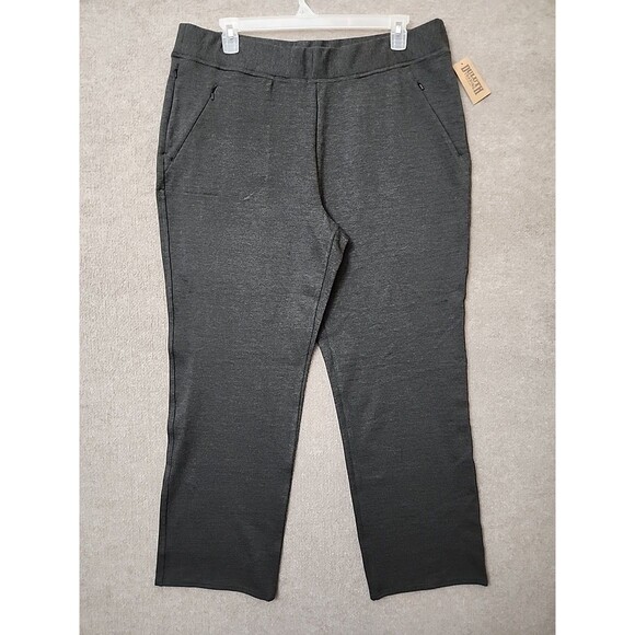Duluth Trading Wearwithall Ponte Knit Pants Womens XXL Gray Straight Leg NEW - Picture 1 of 10